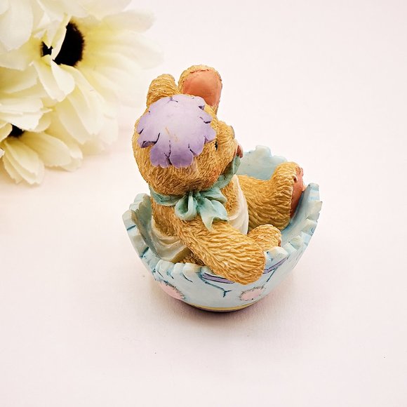 Cherished Teddies Figurines, Bear in Egg, Teddy Bear Collectibles - Picture 6 of 10